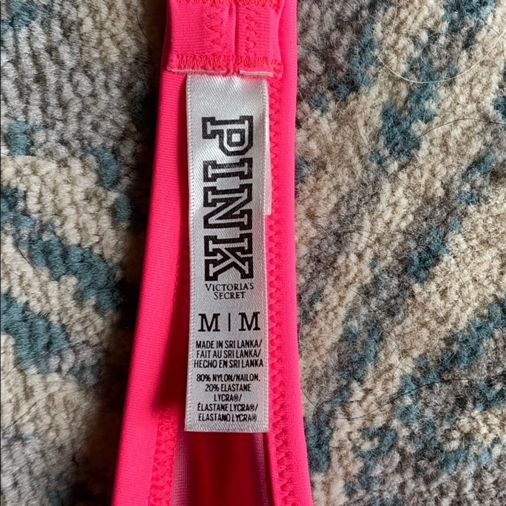 PINK Victoria’s Secret Pink Bikini Top size M - Picture 6 of 7